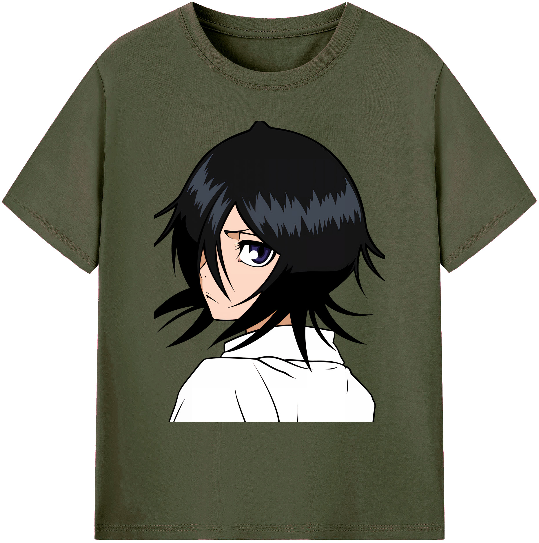 （画像用） ブリーチ 朽木ルキア BLEACH Kuchiki Rukia 綿100％ メンズ半袖Tシャツ｜肌触りやわらか＆通気性